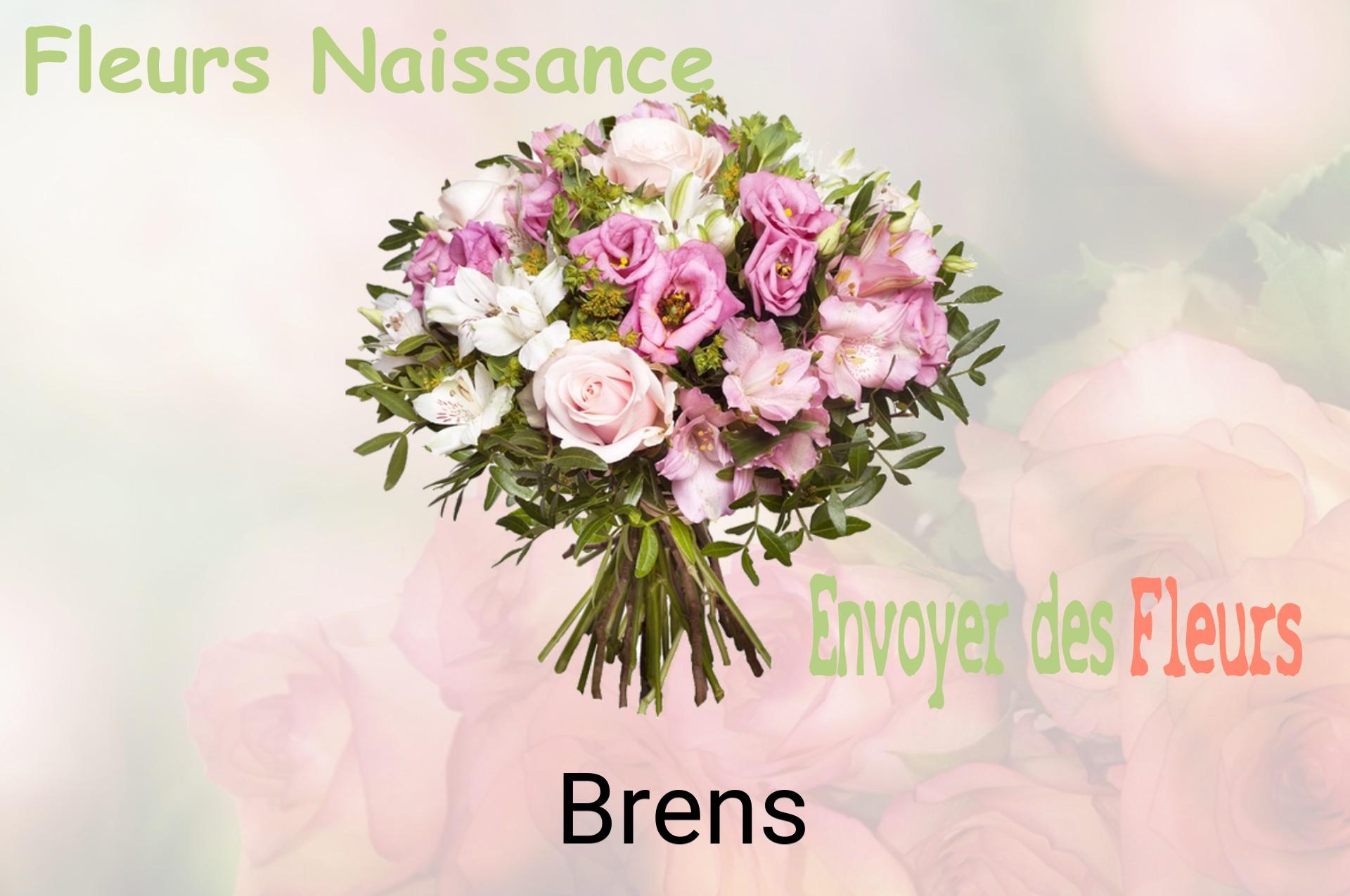 Bouquet de fleurs de naissance livré à Brens